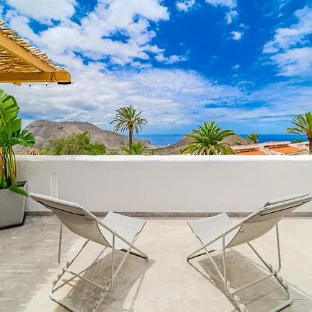 Oceania A, Jacuzzi Y Jardin Con Vistas Al Mar, Y Piscina Comunitaria فيلة Chayofa